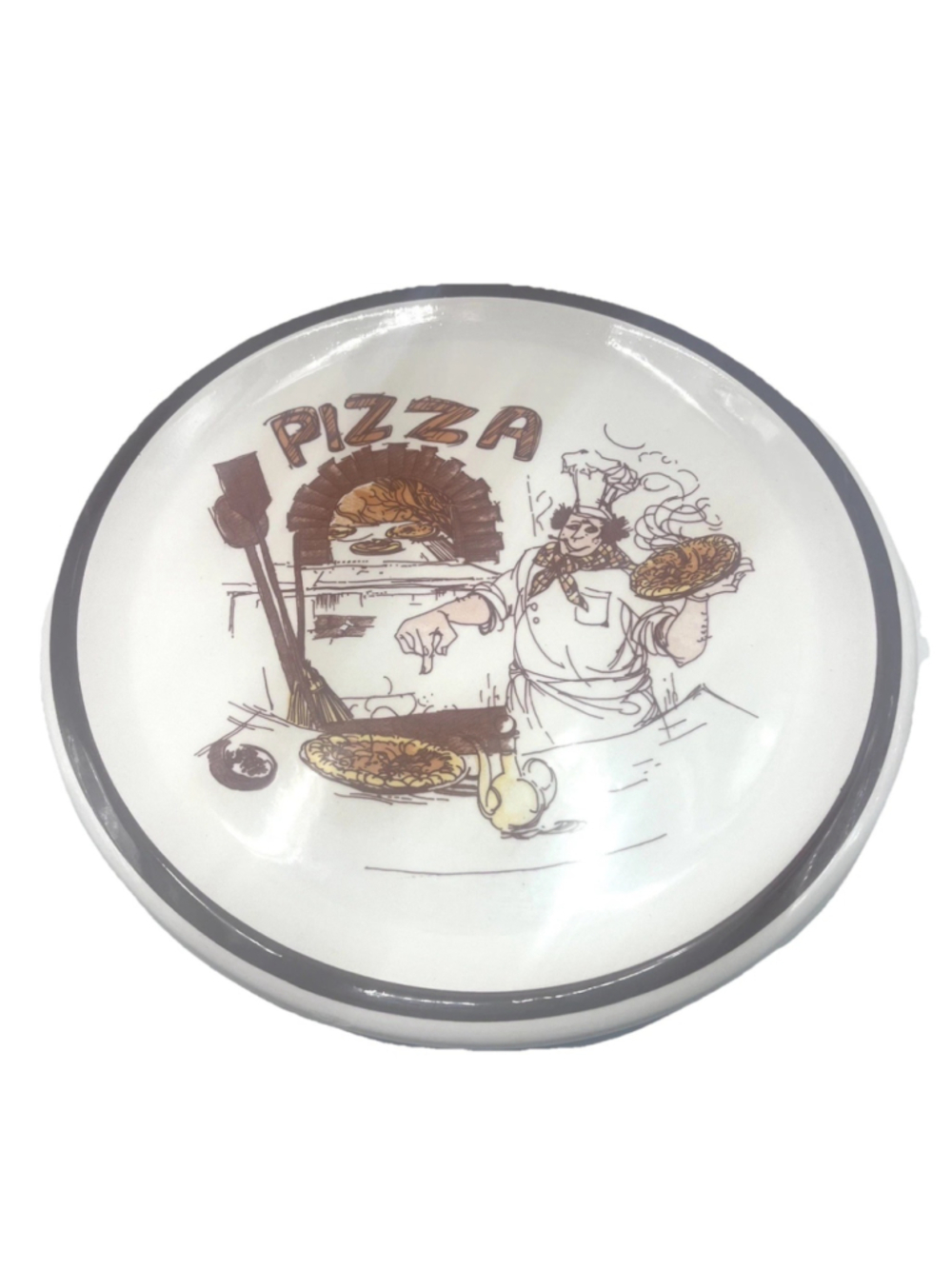 Vintage Pizza Plate Made In Italy Nicola International Chef 11 1/4” Ceramic Dish